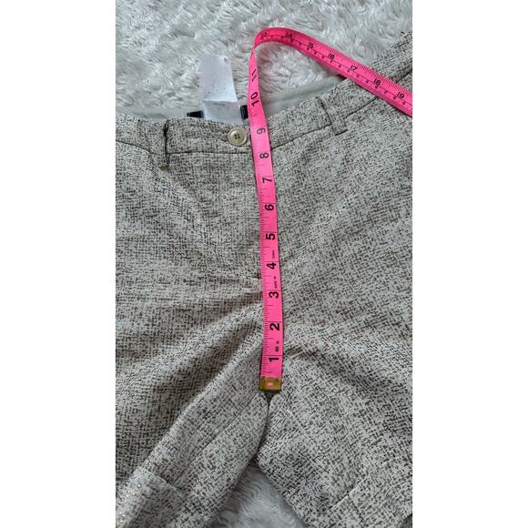 Max Mara Weekend 29" Metallic SIlver Gold Tweed Linen Lined Shorts - Picture 6 of 12